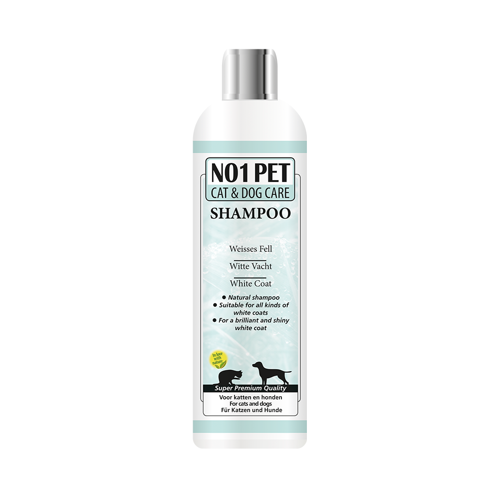 NO1 PET White Coat Shampoo für Hunde und Katzen mit weißem Fell