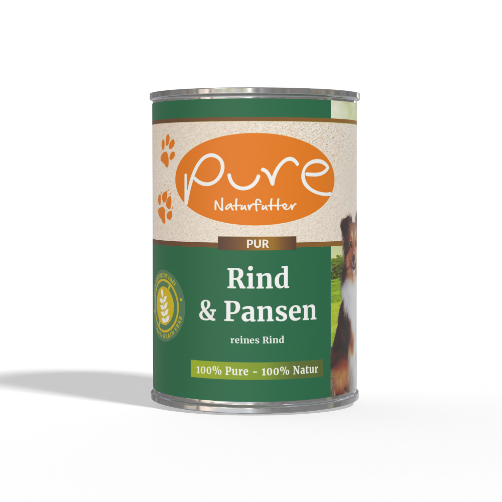 Hundemenü Rind Pur 100% reines Rind & Pansen – Bild 3