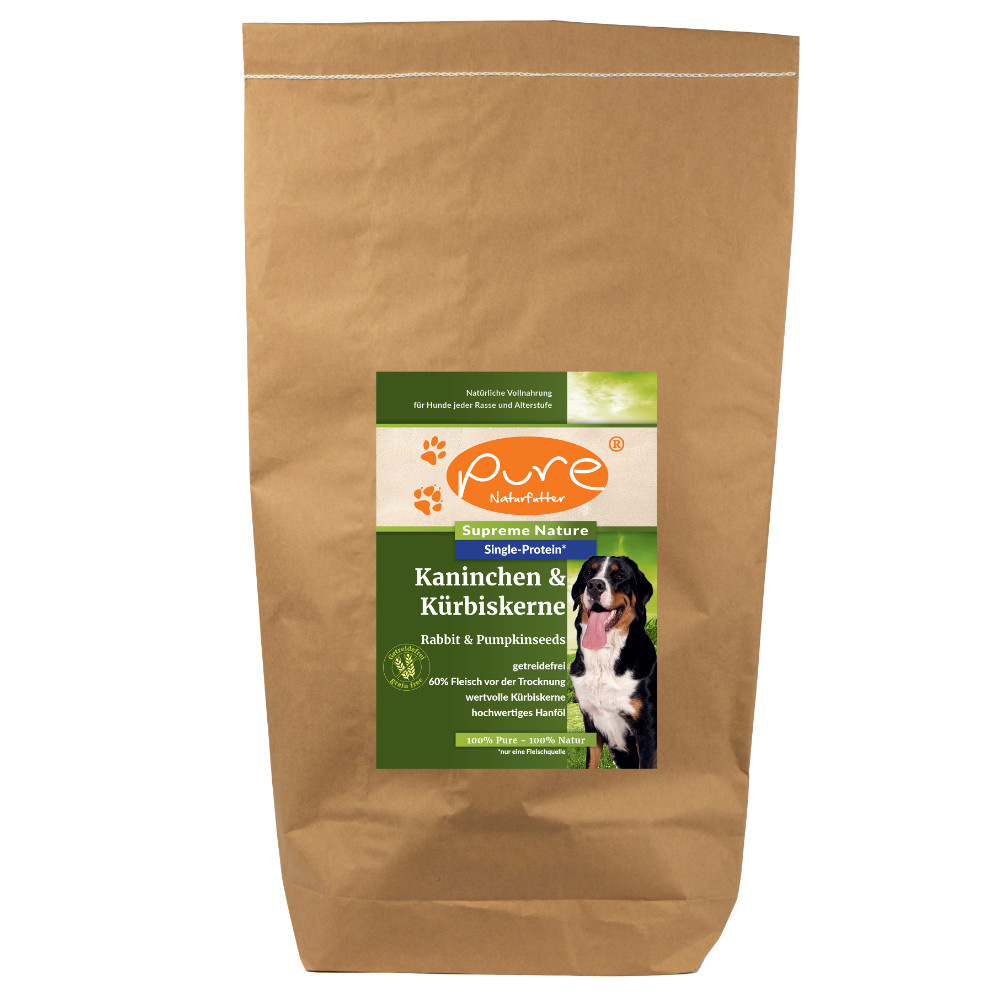 PURE Supreme Nature Dog Kaninchen & Kürbiskerne – Bild 2