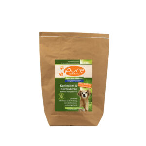 PURE Supreme Nature Dog Kaninchen & Kürbiskerne (kleine Kroketten)